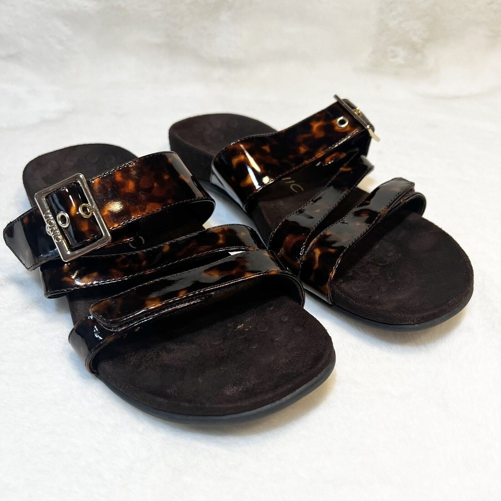 Vionic Tortoiseshell Slide Sandals - image 1